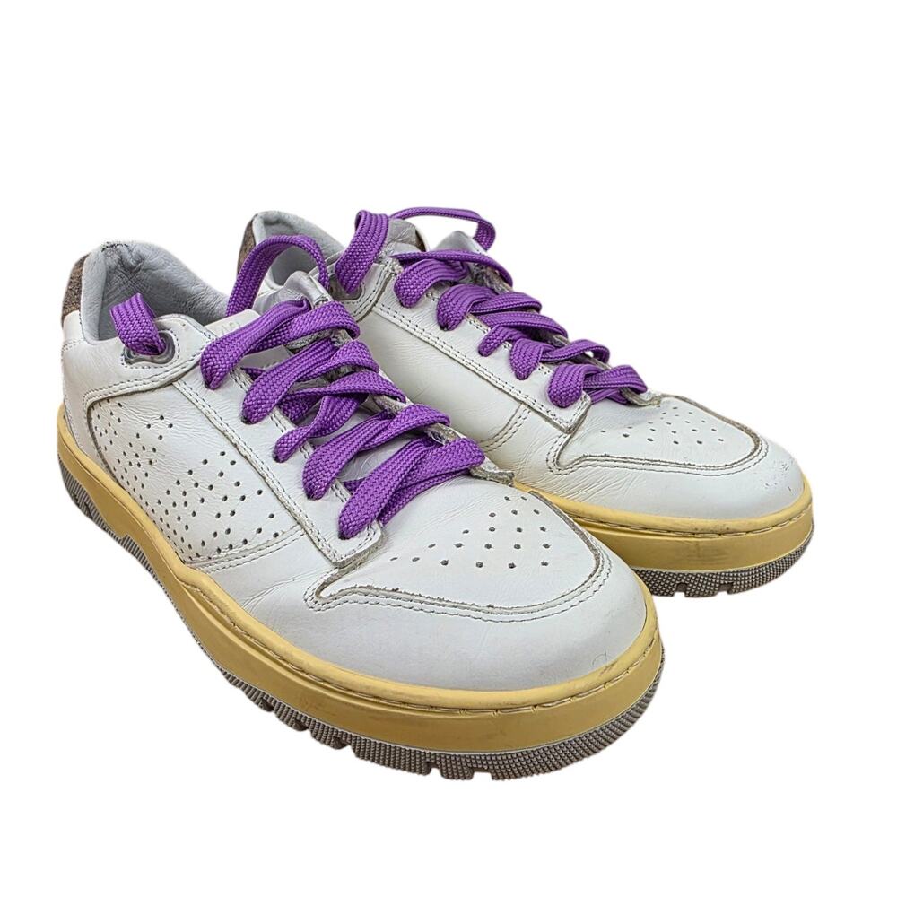 P448 Mason White Womens Size EU 36/ US 6-6.5 Casual Sneaker Shoes Distressed